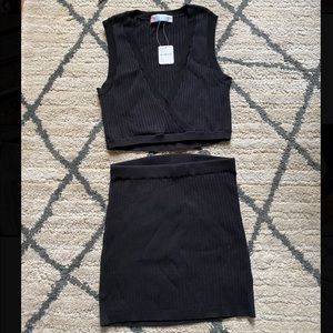 Free People Black Callie Set Size XS